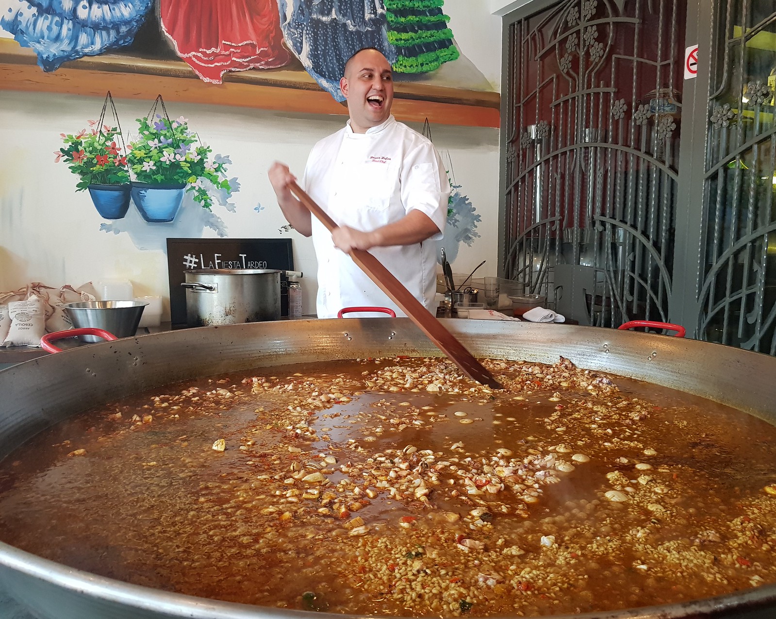 World Paella Day - Huge Pan of Paella